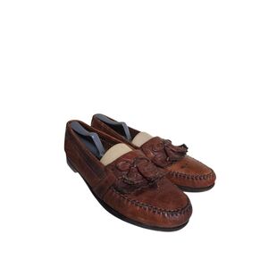 Johnston & Murphy Signature Kiltie Tassel Brown Loafer Dress Shoe Men 11 N